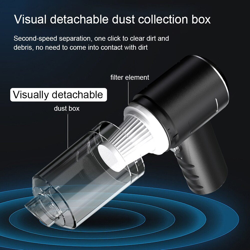 VacuumGo™ | Aspirador de Mano Inalámbrico 120W