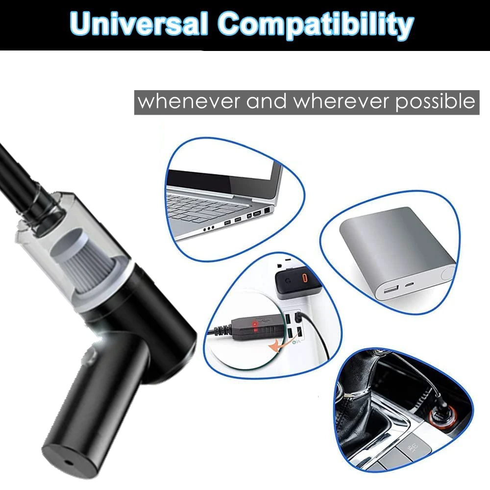 VacuumGo™ | Aspirador de Mano Inalámbrico 120W