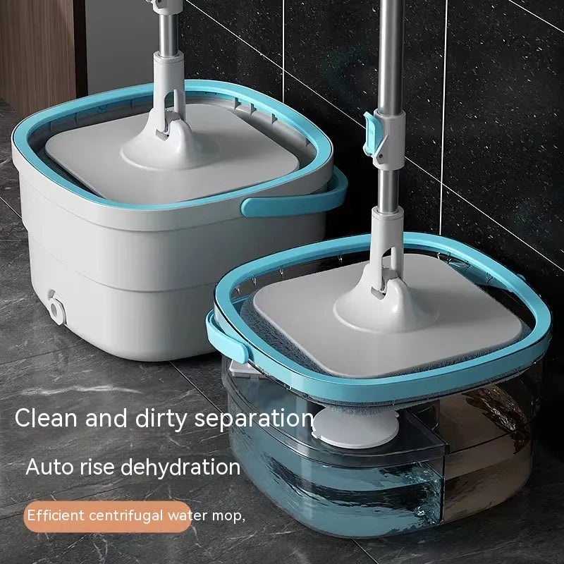 SpinClean Pro™ | Fregona Giratoria con Cubo Autolimpiante