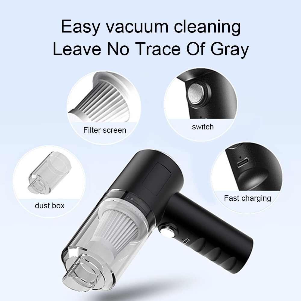 VacuumGo™ | Aspirador de Mano Inalámbrico 120W